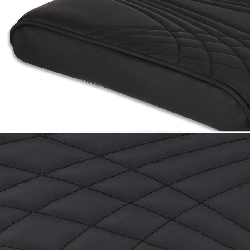 Black Car Center Console Armrest Foam Cushion Cover Mat Protector Trim