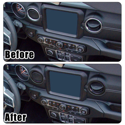 4 x Air Conditioner Vent Ring Trim Covers for Jeep Wrangler JL (2018-2021)