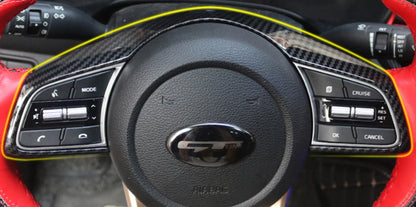 Carbon Fiber Steering Wheel Cover Trim for 2019-2021 Kia Forte K3 1 x pcs