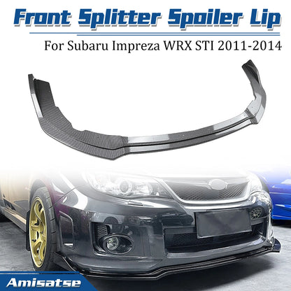 Front Spoiler Lip Splitter Body Kit for Subaru Impreza WRX STI (2011-2014)