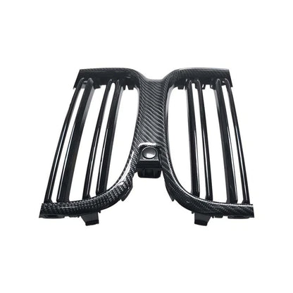 Real Carbon Fiber Front Bumper Grille Grill Cover for BMW X5 G05 2019-2021