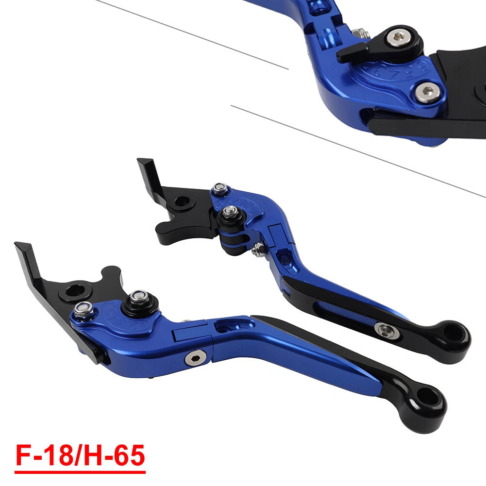 CNC Blue Extendable Brake Clutch Levers for Honda CBR650R CB650R/F (14-23)