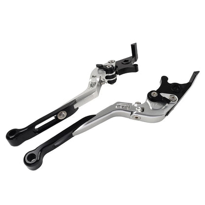 Silver Extendable Brake Clutch Levers for BMW R1200GS (2004-2012) R1200GS ADV (2006-2013)