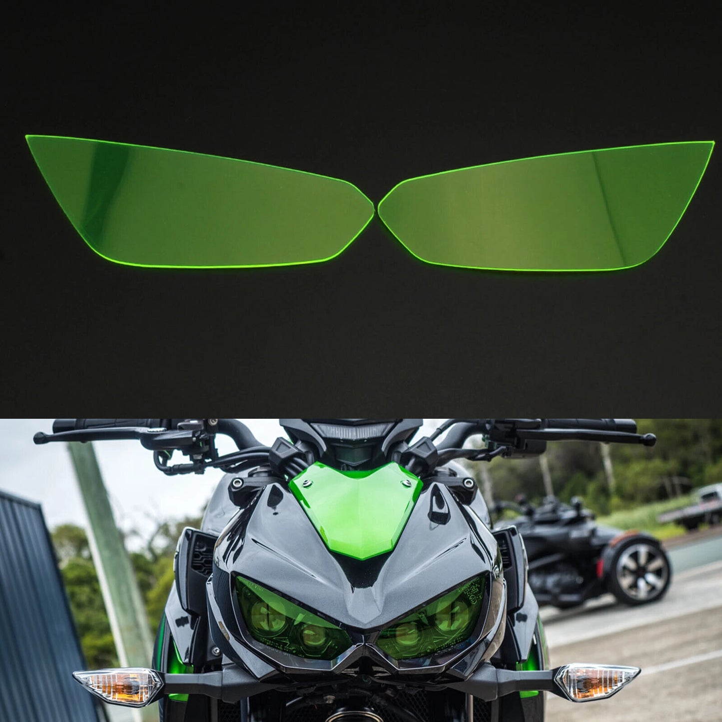 Protective Cover for Headlight Glass for Kawasaki Z1000 Z1000R (2014-2021)