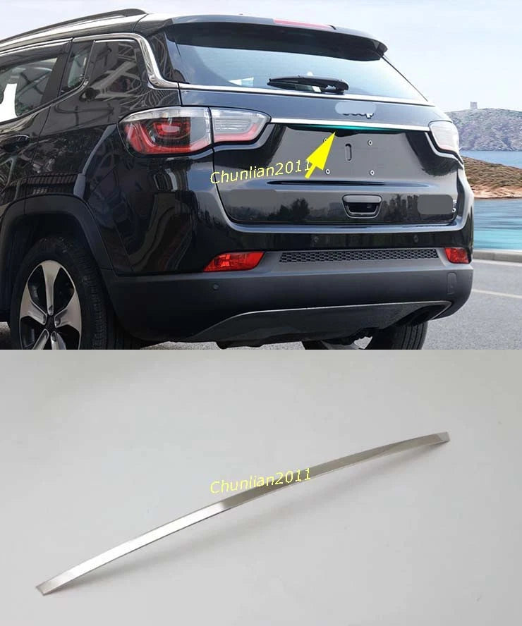 Plated Rear Boot Lid Cover Trim for Jeep Compass (2017-2021)