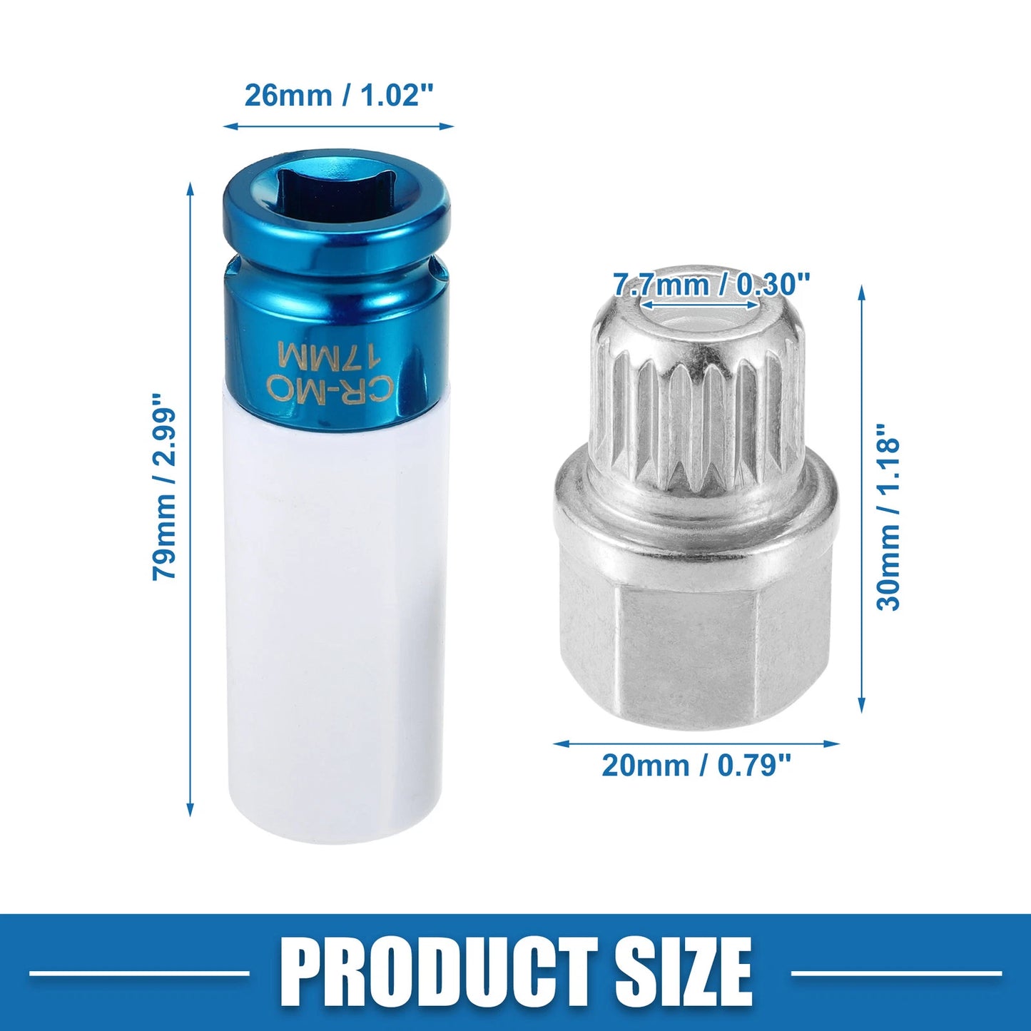 36/20PT Wheel Screw Lock Lug Nut Kit for BMW