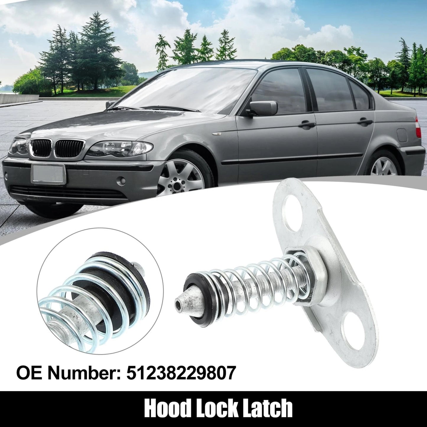 Front Upper Hood Catch Latch Lock for BMW E46 E52 E53 (1999-2006)