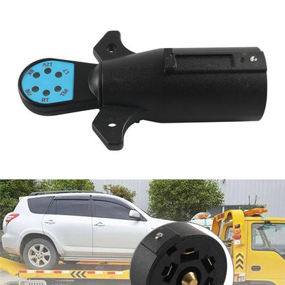 7-Way RV Boat Blade Trailer Light Connector Adapter for Various Models