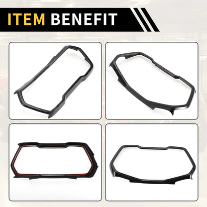 Dashboard Meter Panel Frame Cover for Chevy Colorado (2023-2024) Carbon Fiber