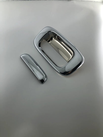 Tailgate Rear Chrome Door Handle Bowl Cover Trim for Chevrolet Silverado (2000-2006)