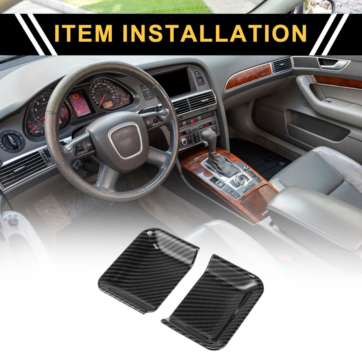 Inner Rear Door Handle Bowl Covers for Ford F-150 (2021-2024)