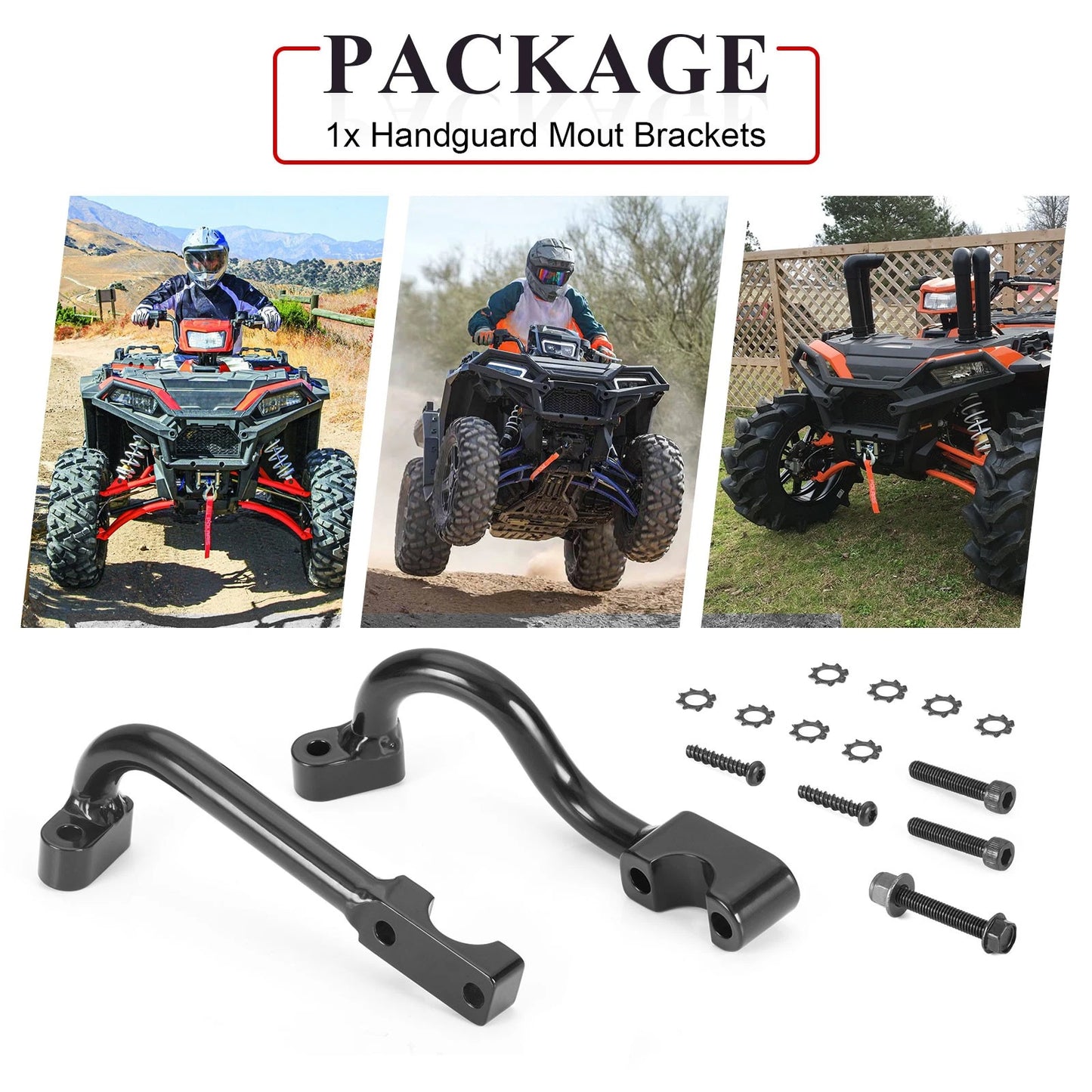 Left & Right Handguard Mounts for Polaris Sportsman 450/570/850/1000