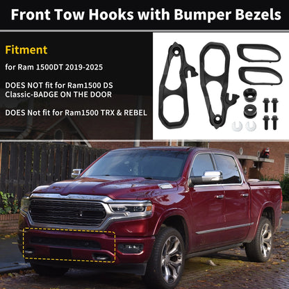 Front Tow Hooks for Dodge Ram 1500 DT (2019-2024)