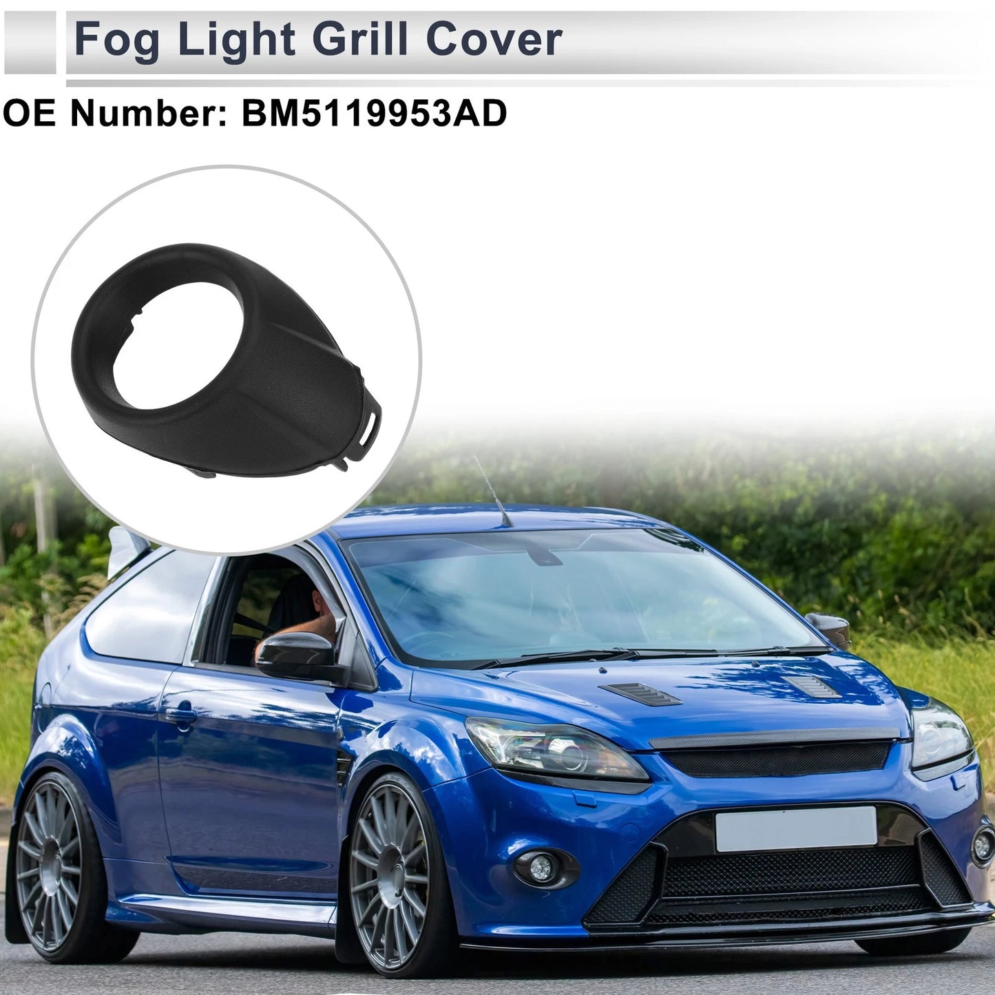 Front Left Fog Light Grill for Ford Focus (2012-2014)