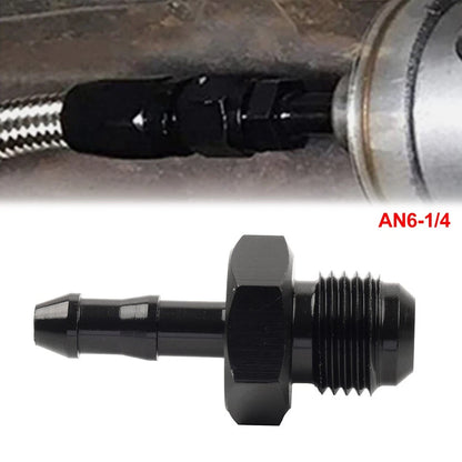 6AN AN6 Male to 1/4" Barb Push Lock Fitting for Oil Fuel Hose Adapter