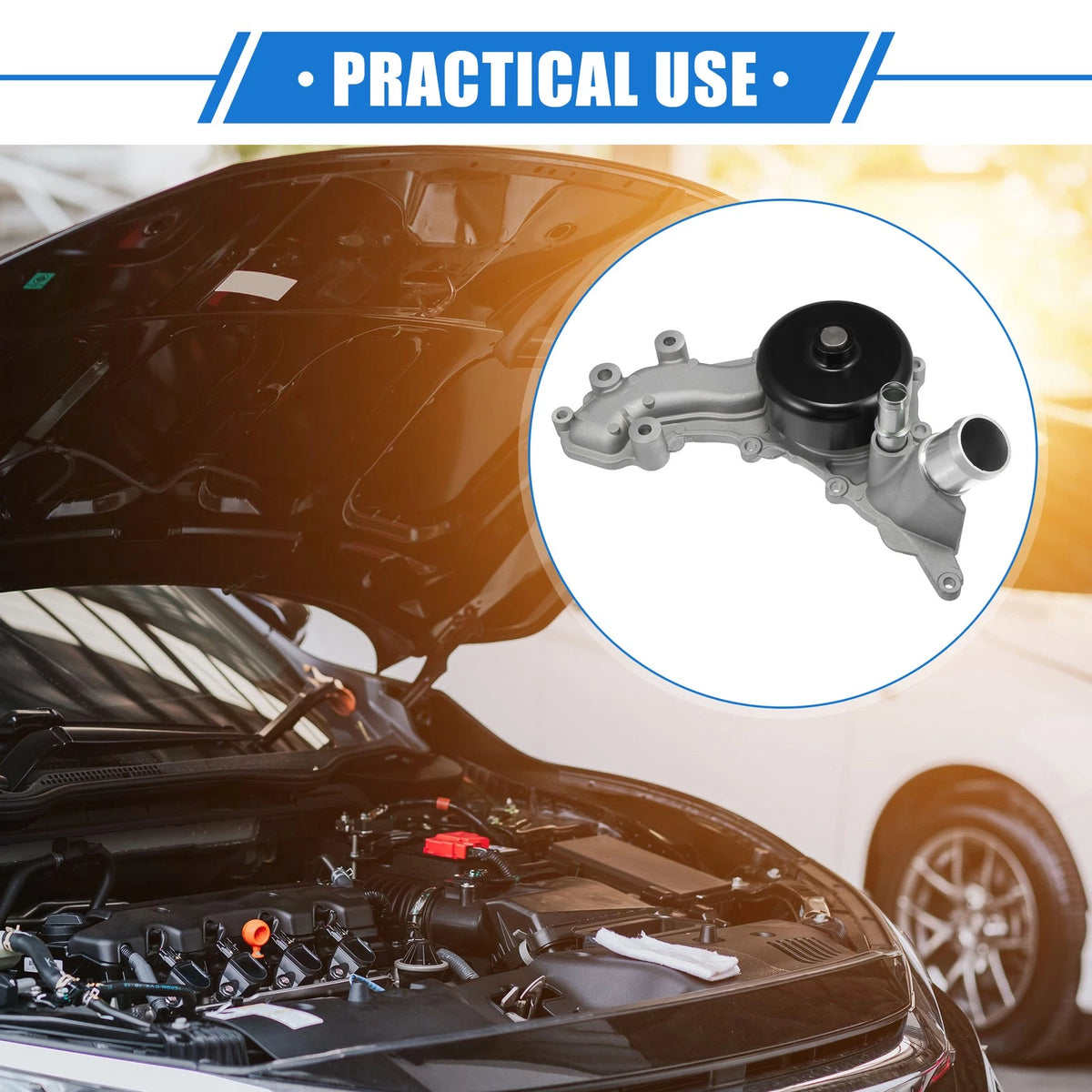 Water Pump with Gasket for Jeep Wrangler JK (2012-2018)