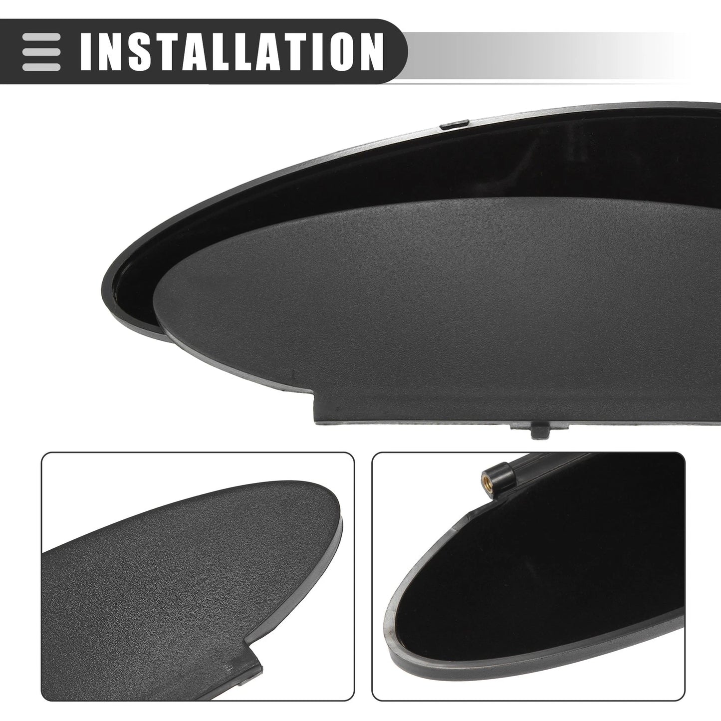 Set Sun Visor Mirror Cover Driver & Passenger Side Visor Lid for Porsche 911