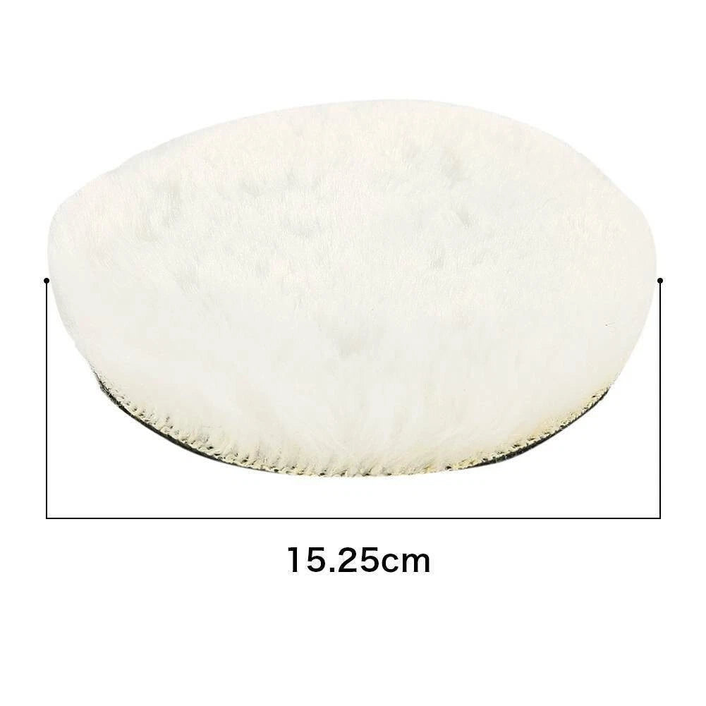 5 x Premium Wool Polishing Pads for Car Detailing and Furniture