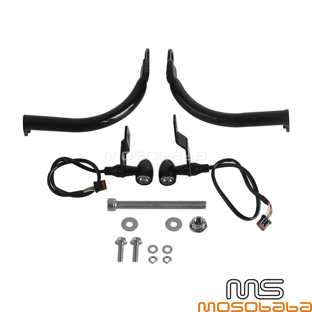 LED Turn Signal Fairing Support Bar Bracket for Harley Softail Low Rider (2022-2023)