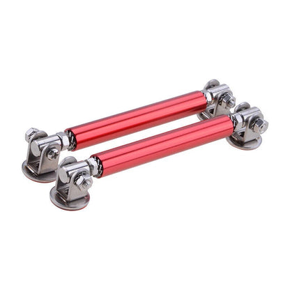 10CM Red Universal Car Front Bumper Lip Splitter Strut Tie Bar Support