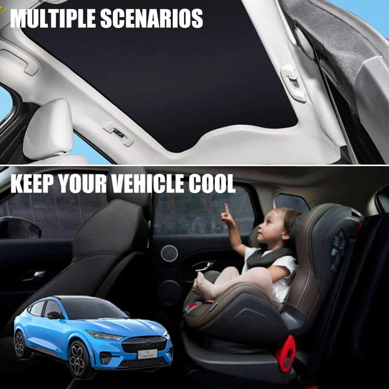 Sunroof Roof Window Sun Shade Cover Mat for Ford Mustang Mach-E (2021–2024)