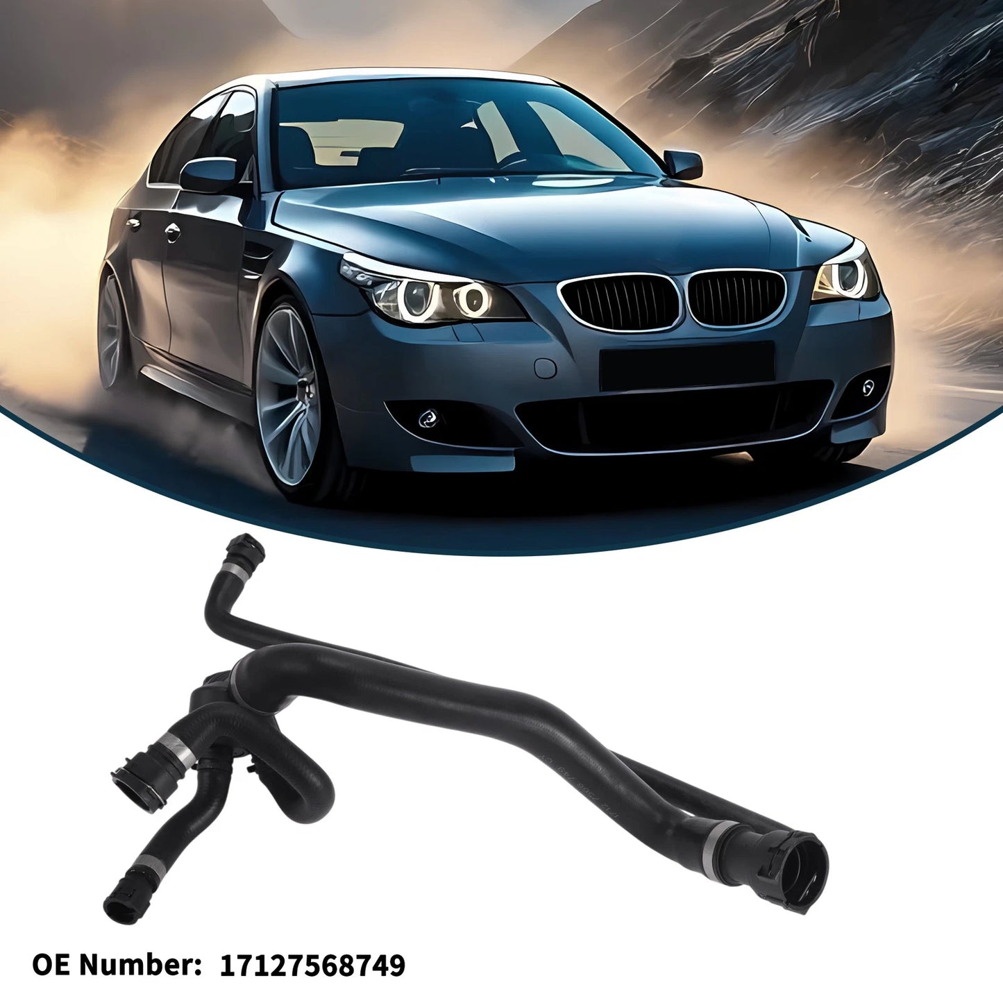 Radiator Hose for BMW 5 Series E60 Upper 2006-2009 (2 x)