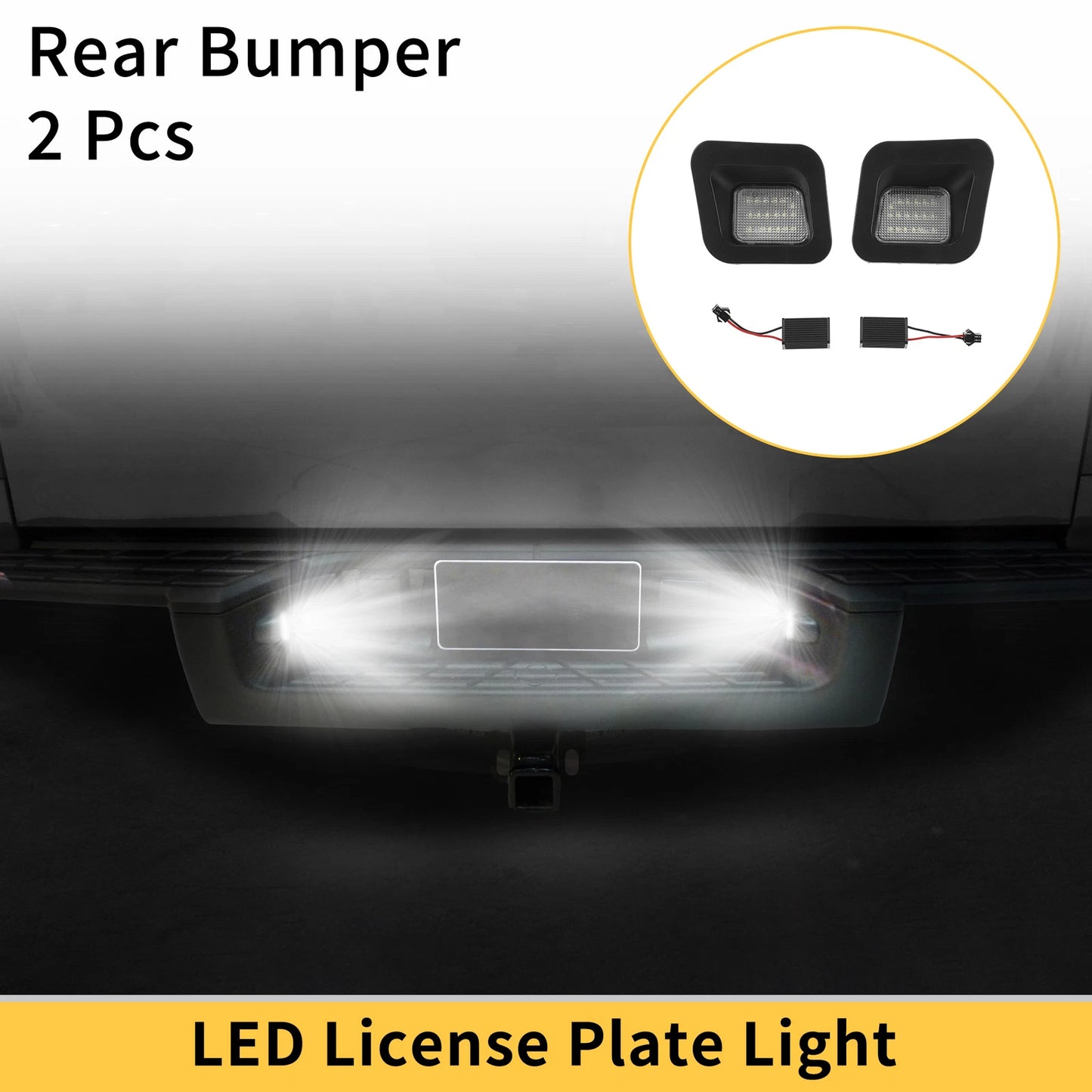 License Plate Light White for Dodge Ram 1500 2500 3500 Clear Lens