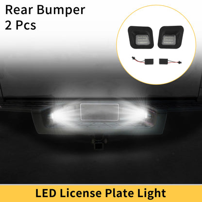 License Plate Light White for Dodge Ram 1500 2500 3500 Clear Lens