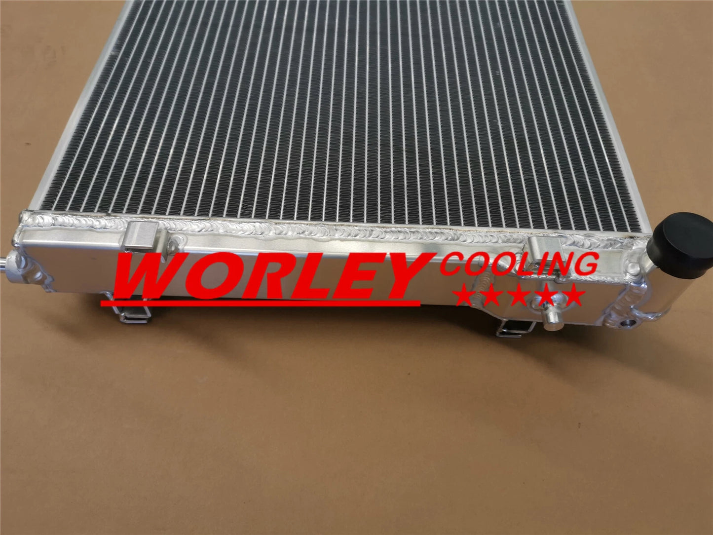 26mm Aluminum Radiator & Red Hoses for Holden Commodore VY (2002-2004)