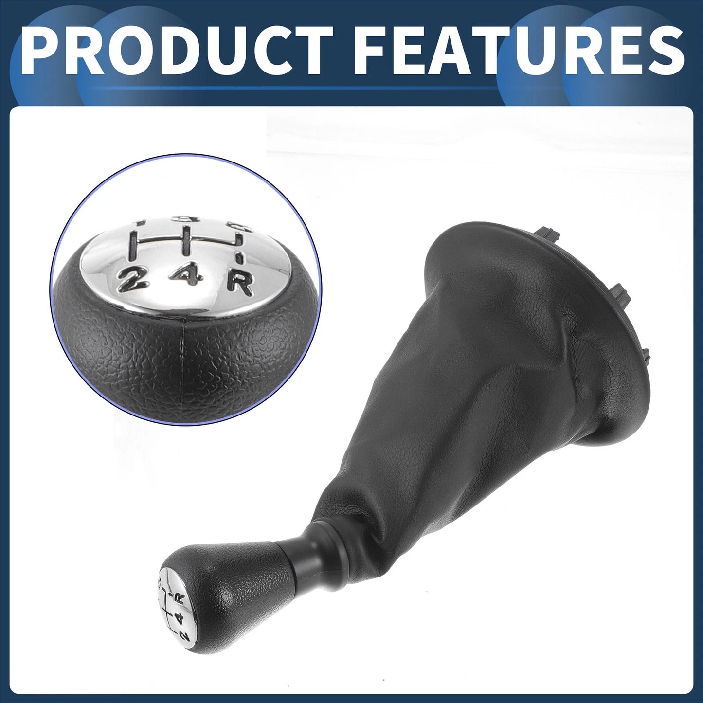 5 Speed Gear Shifter Knob & Cover for Peugeot Partner (2008-2018)