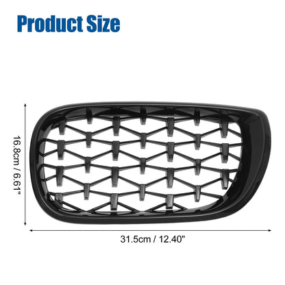 1 x Front Hood Bumper Grille Grill for BMW 3 Series (2002-2005) Gloss Black