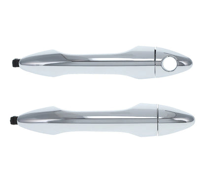Door Handle Outer Set of 2 Chrome Front Left+Right for Hyundai iX35 (2010–2015)