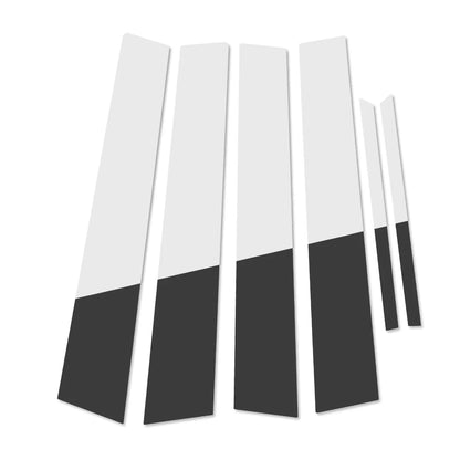 6 x Chrome Pillar Post Door Trim Covers for Toyota Corolla (2009-2013)