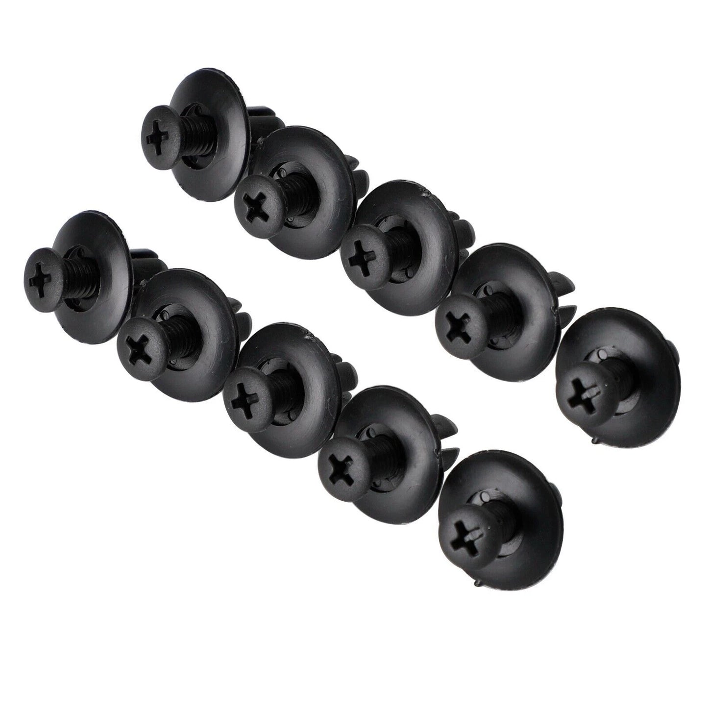 10 x 8mm Mounting Fairing Clips for Motorcycle, Car, Scooter, ATV