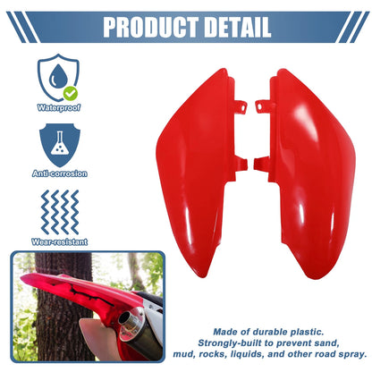 1 Set Twin Exhaust Muffler Guard Fender for Honda CRF50 XR50