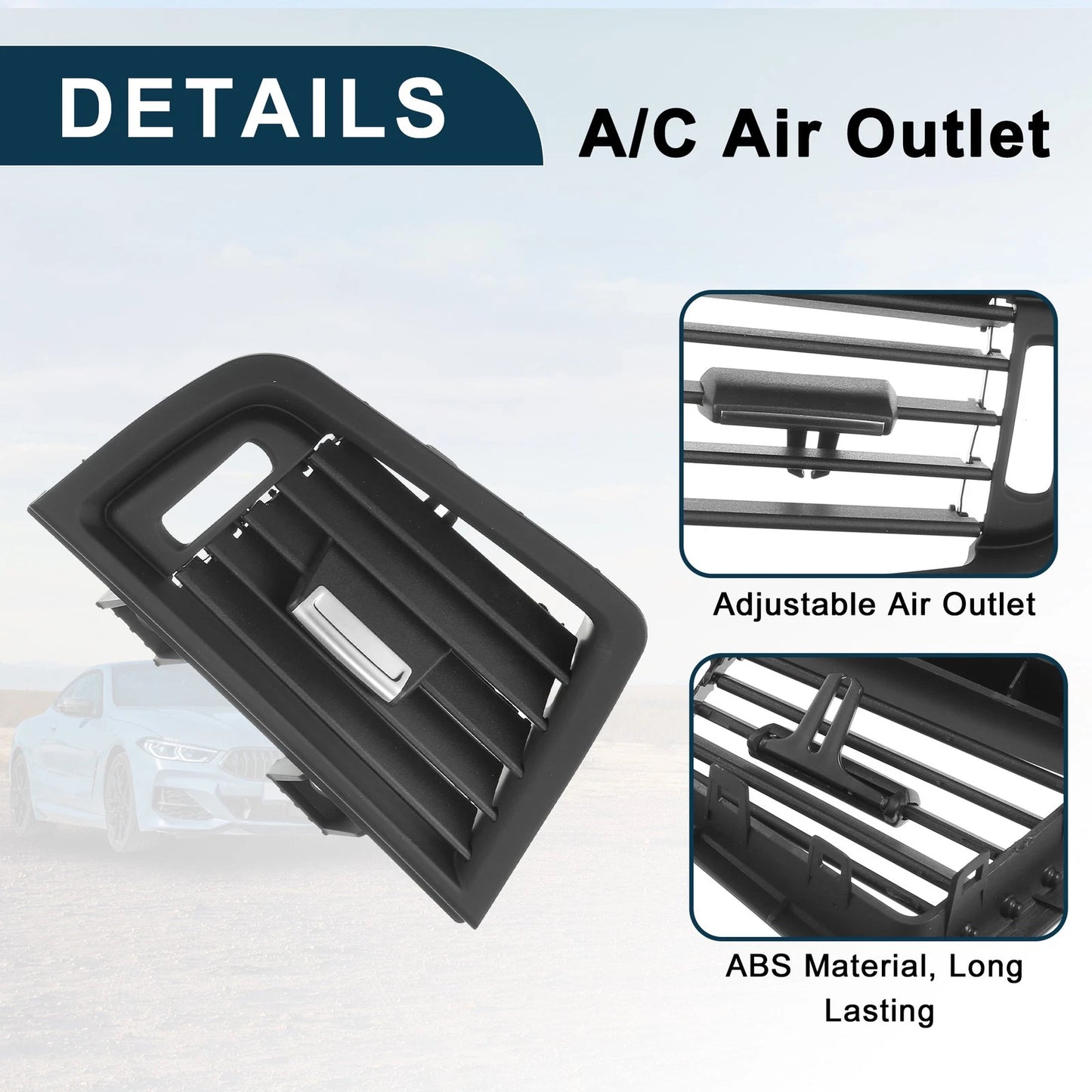 Air Vent Panel Grille for BMW 528i (2011-2016) Black