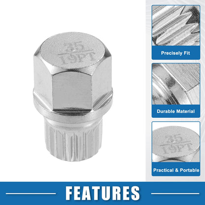 35/19PT Wheel Screw Lock Lug Nut Kit with Socket Protector for BMW