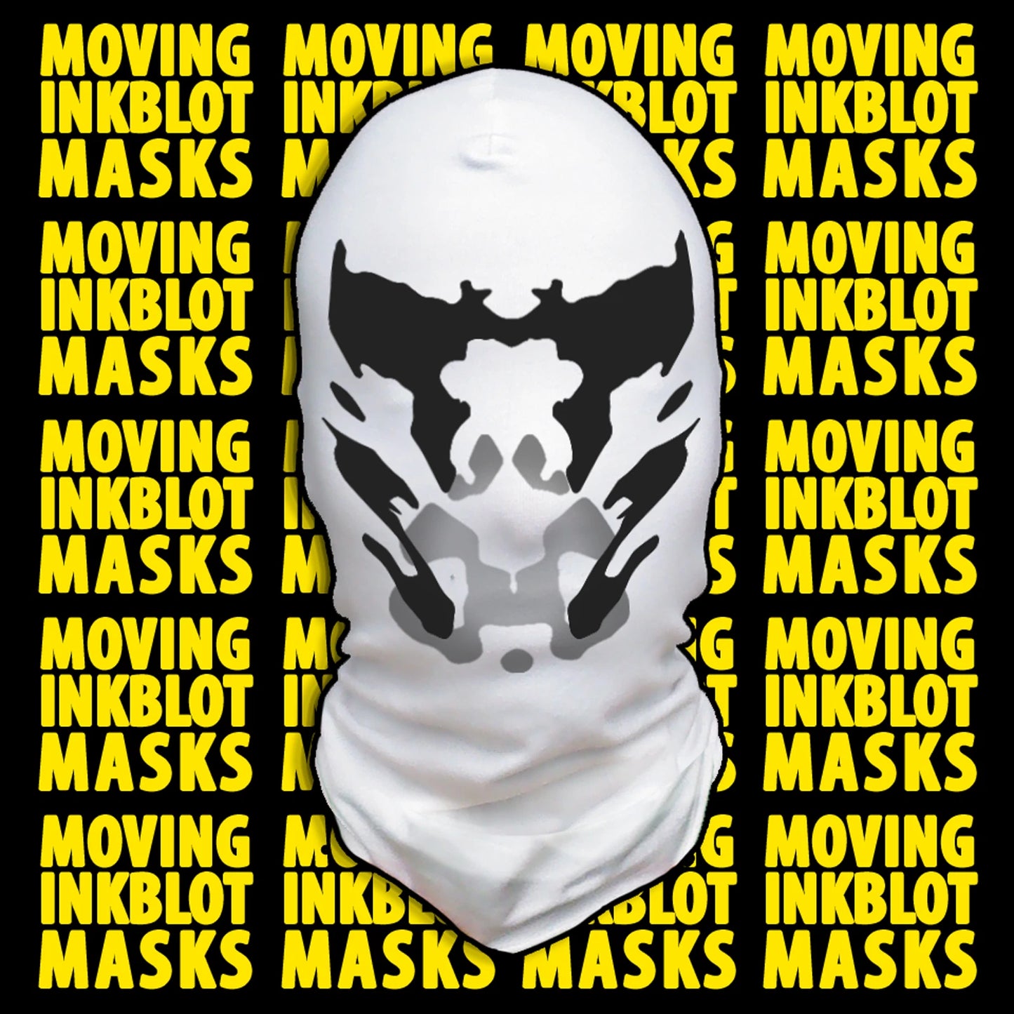 Rorschach Moving Inkblot Mask for Loonatic Halloween Costume