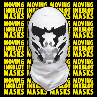 Rorschach Moving Inkblot Mask for Loonatic Halloween Costume