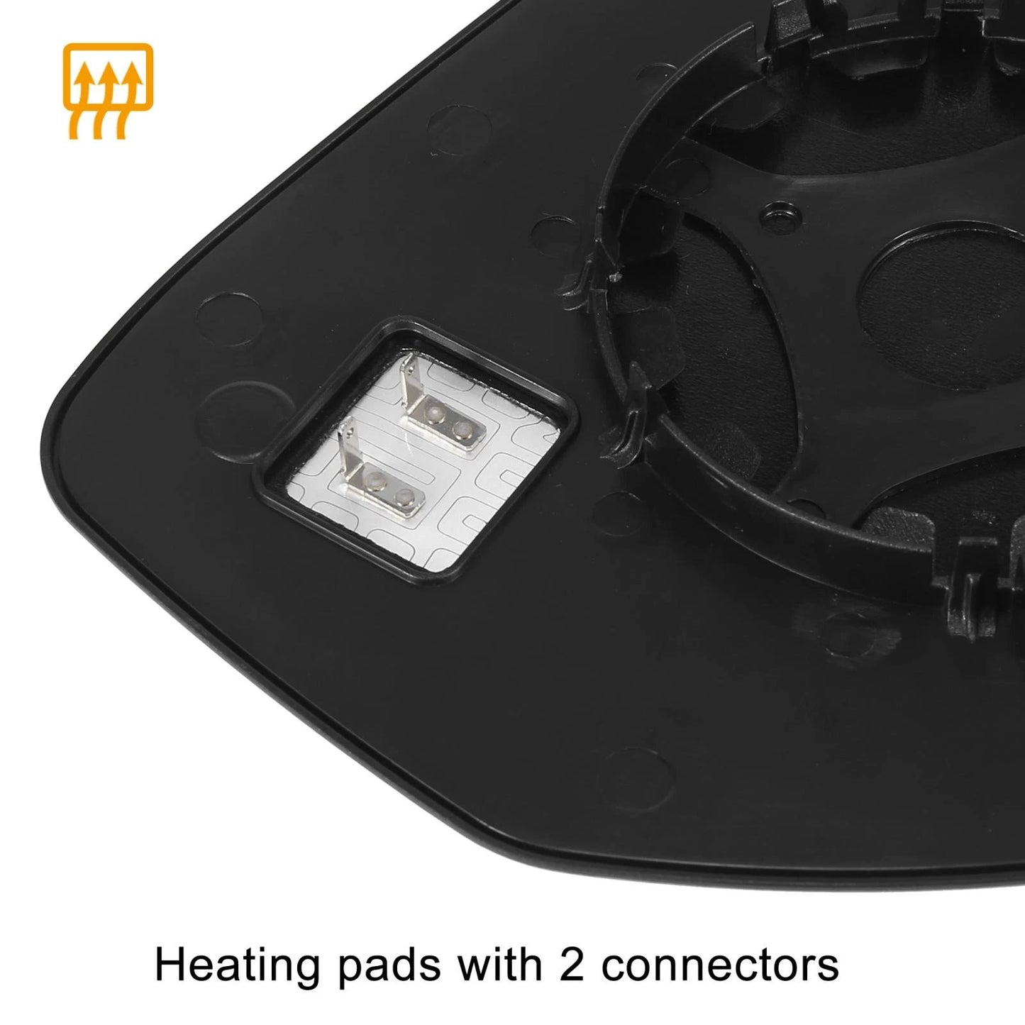 Heated Left Side Mirror Glass w/ Backing Plate for Mitsubishi Outlander