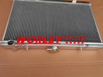 Aluminum Radiator + Black Silicone Hose + Shroud + Fan for Silvia S13 (1989-1994)