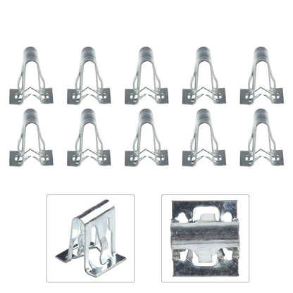 10Pcs Metal Retainer Clip for Universal Car Dashboards DVD/CD Panel Plate