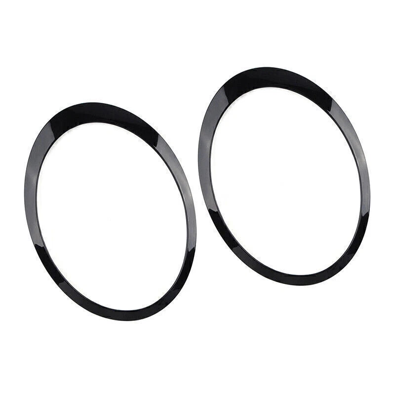 2 x Headlight Bezel Trim Ring Cover Black for Mini Cooper R55 R56 R57 (2007-2015)