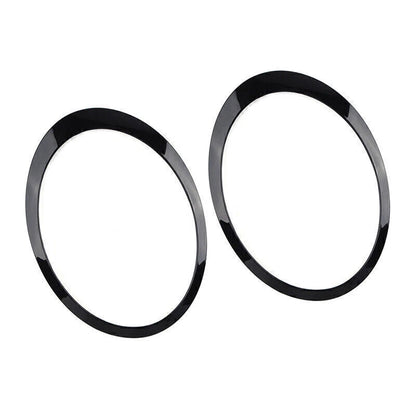 2 x Headlight Bezel Trim Ring Cover Black for Mini Cooper R55 R56 R57 (2007-2015)