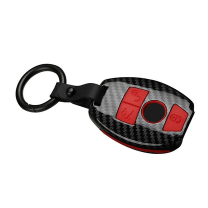 Carbon Fiber Key Fob Cover for Mercedes Benz C E S G CLA GLA GLC Class