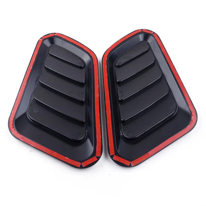 Black Car Decorative Air Flow Hood Scoop Vent Covers for Make & Model