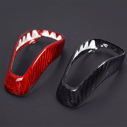 Red Carbon Fiber Gear Shift Knob Trim for Subaru Forester/Outback/Impreza (2014-2023)