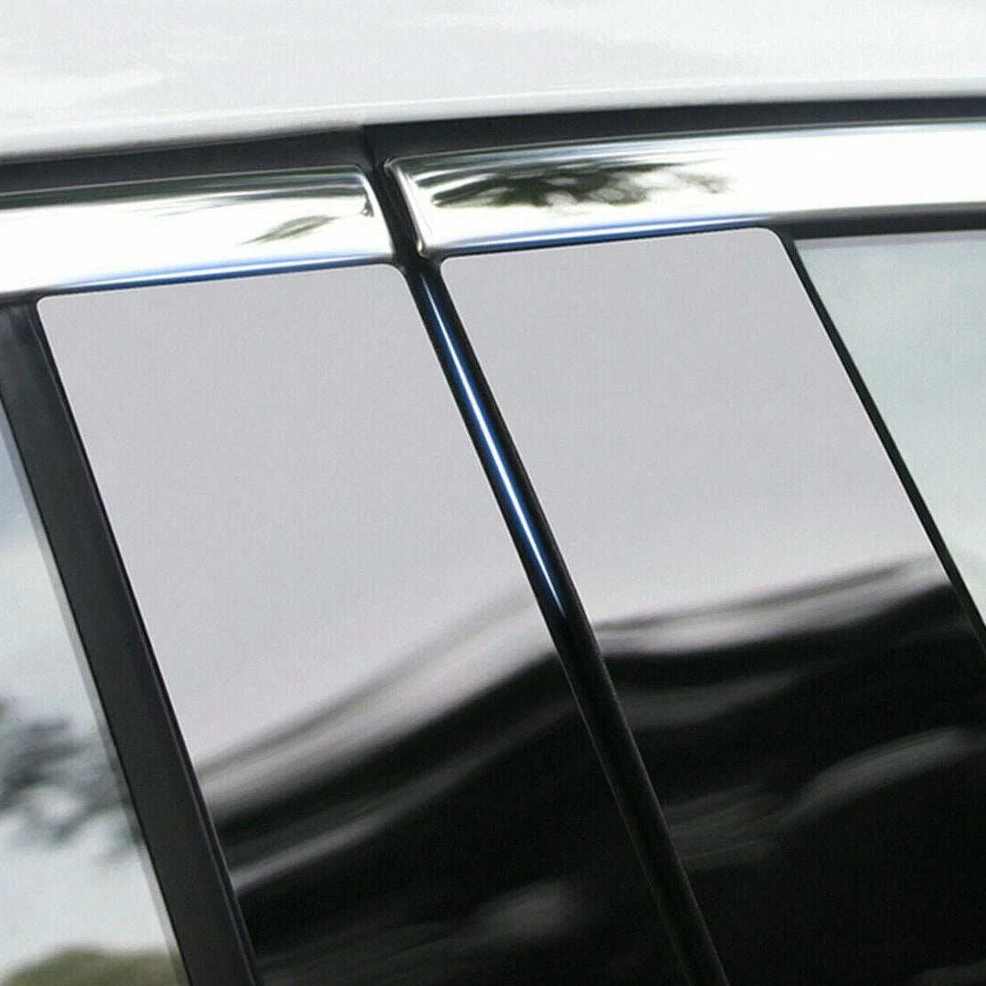 6pcs Gloss Black Window Pillar Post Covers for Chrysler 300 (2011-2020)