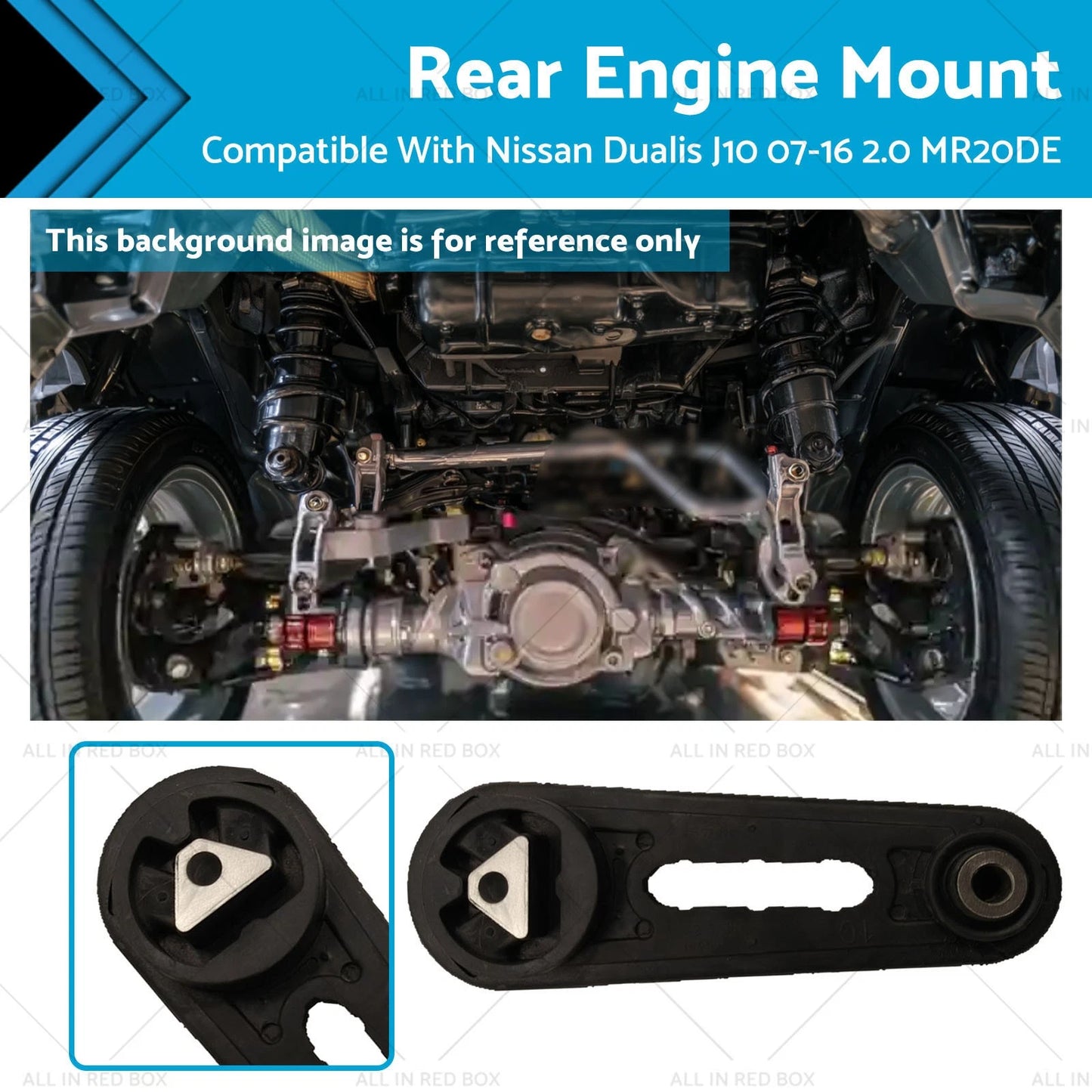 Rear Engine Mount for Nissan Dualis J10 2007-2016 2.0L 4cyl MR20DE