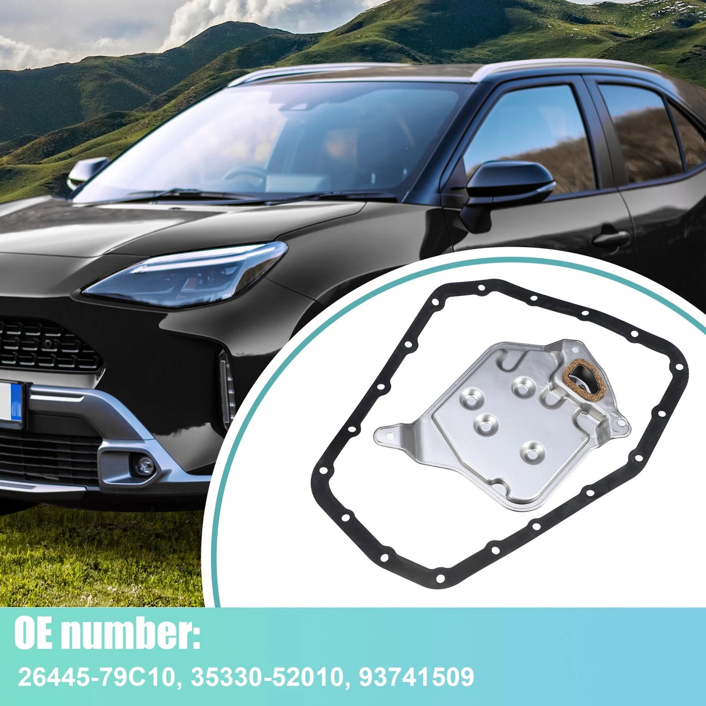 Transmission Filter Oil Pan Gasket Assembly for Toyota Yaris